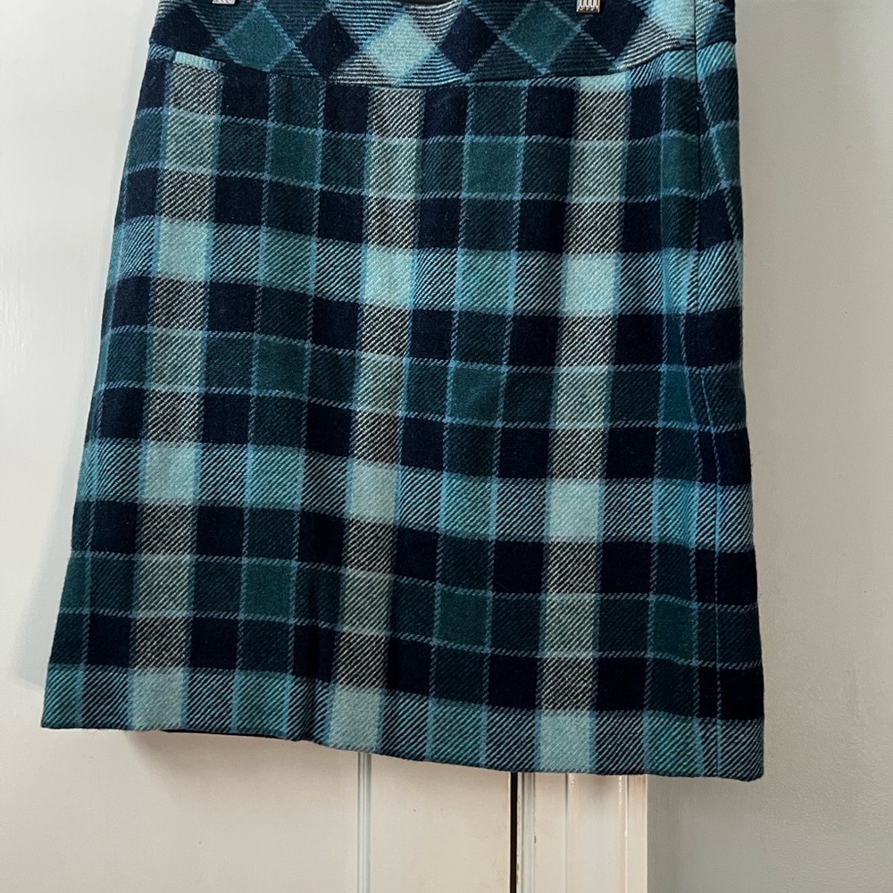 L.L.Bean wool plait midi skirt